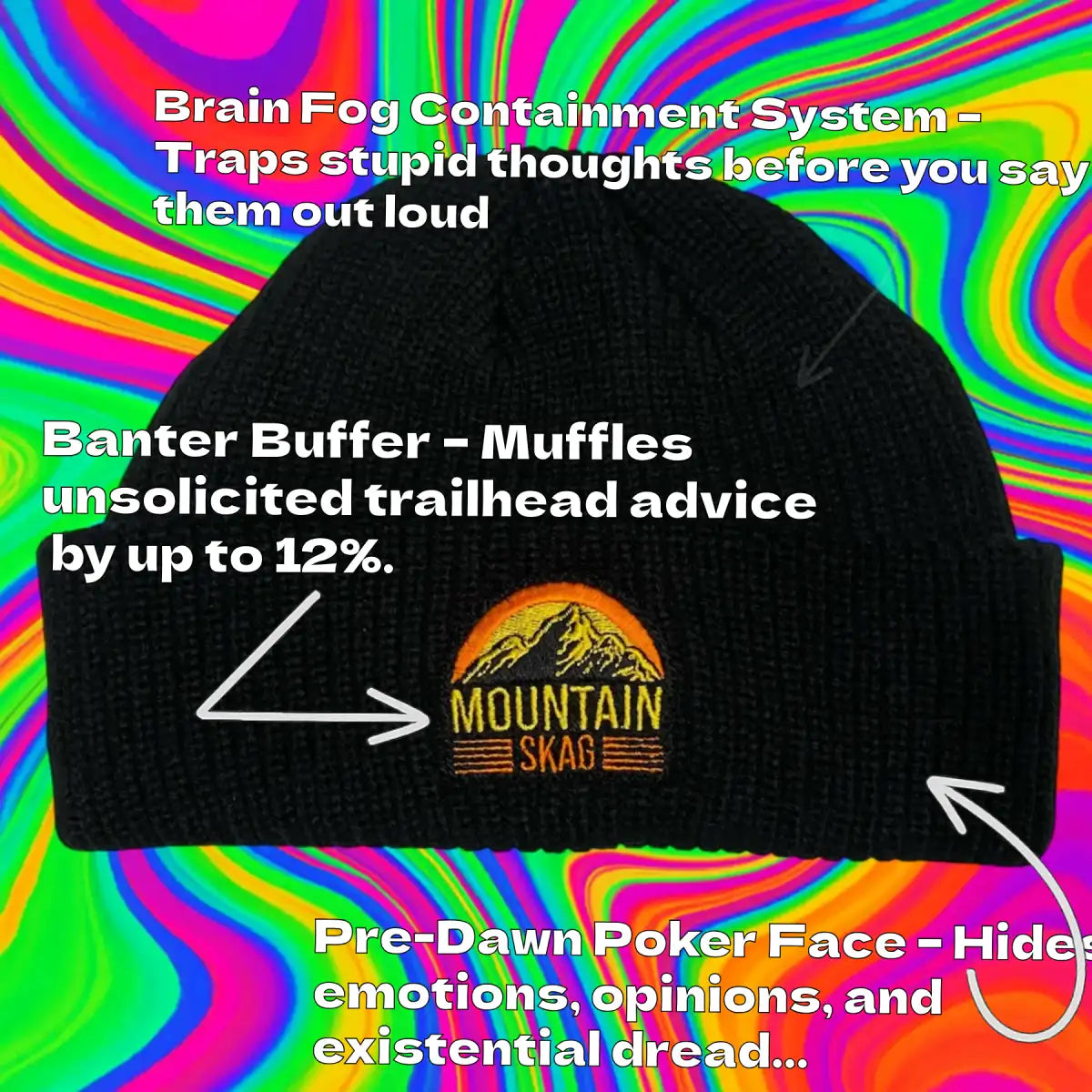 FEATURES FOR BLACK MOUNTAIN SKAGBEANIE