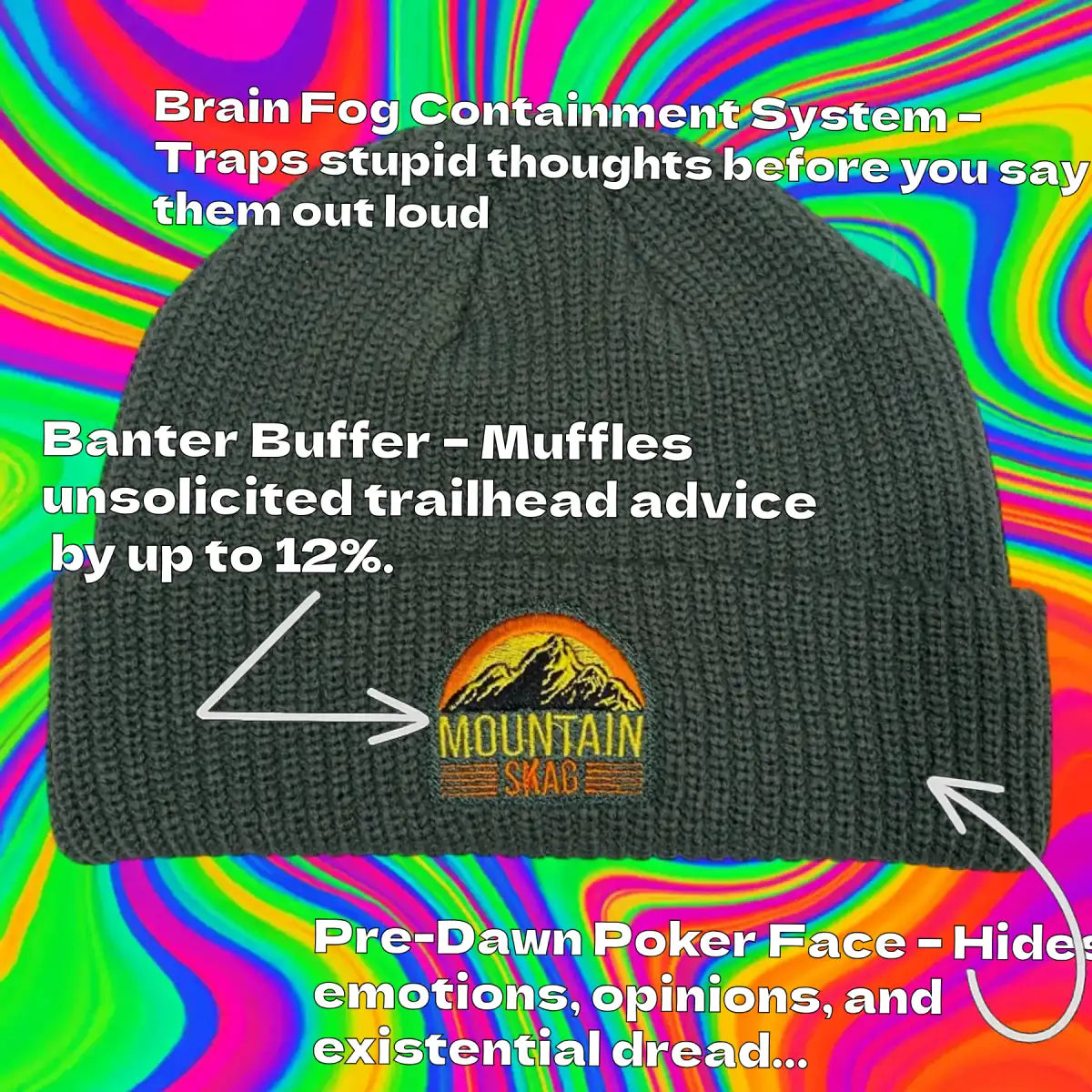 features of a bush bash mountainskag beanie
